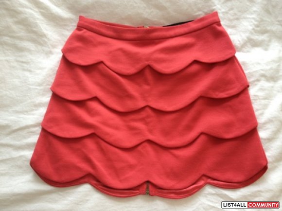 BB Dakota Red Liz Skirt - XS (WORN ONCE)
