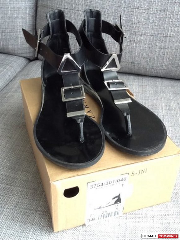 Zara Black Sandals - 7.5