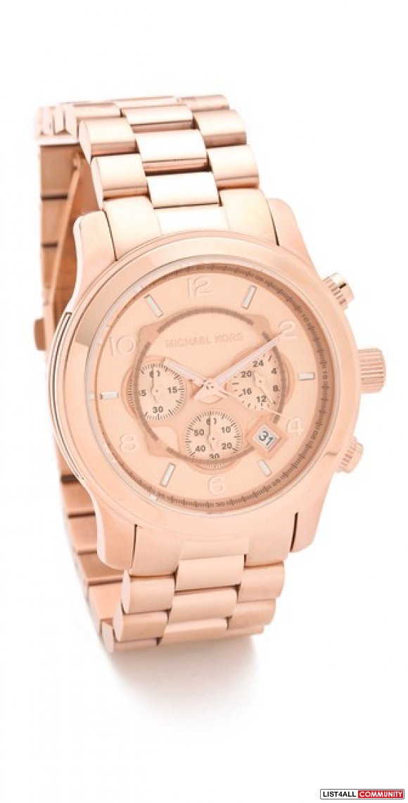 Michael Kors Oversized Rose Gold Watch (Retail $250 US)
