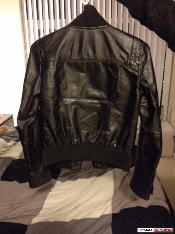 Zara Genuine Leather Jacket XS