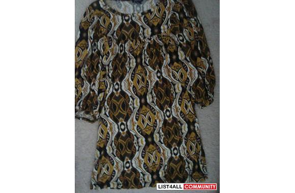 Funky-patterned dress Size S