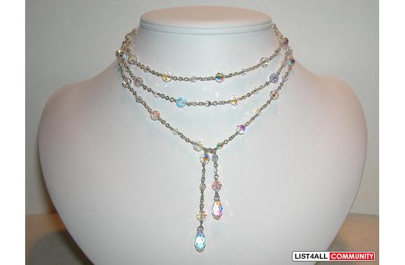 Be Cissy,Swarovski Montana and Silver Freshwater P