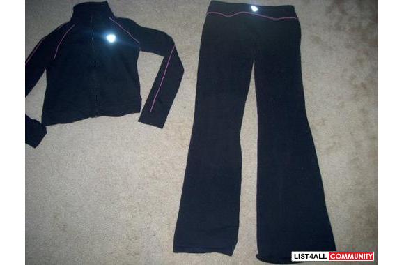 Medium TNA Black with Pink Piping Suit