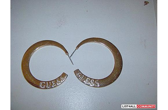 Gold Plated Guess Earrings