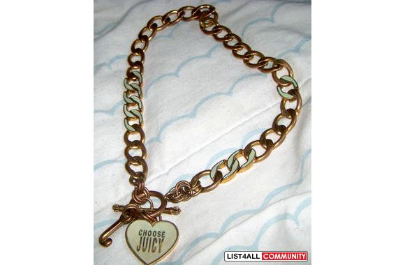 Authentic Used Juicy Couture Reversible Necklace