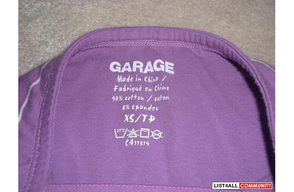 GARAGE STRAPLESS TOPXSMALLBOUGHT OVER SUMMER.. BAR