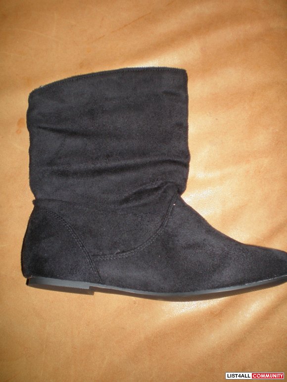 black ankle boots size 2.5