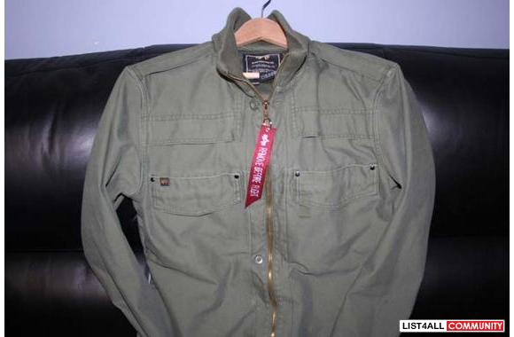 Alpha&nbsp;Industries flight jacket. size M in oli