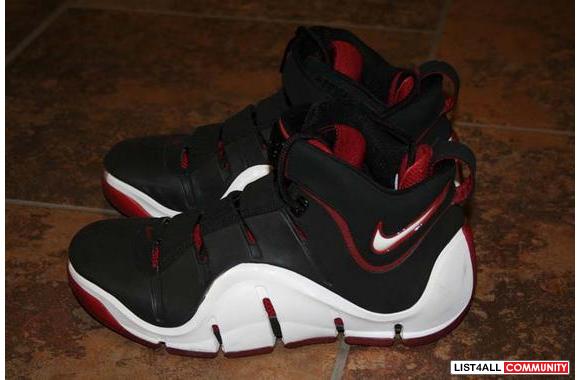 Nike Zoom Lebron IV Red/white/black rare and disco