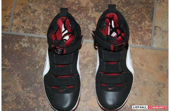 Nike Zoom Lebron IV Red/white/black rare and disco