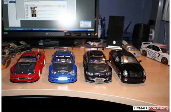 1/24 diecast tuner carsblue&nbsp;advan subaru impr