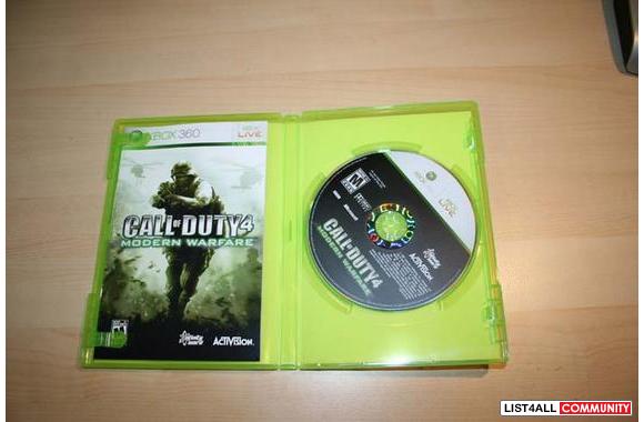 Call Of Cuty 4 (xbox 360)played once. mint&nbsp;co
