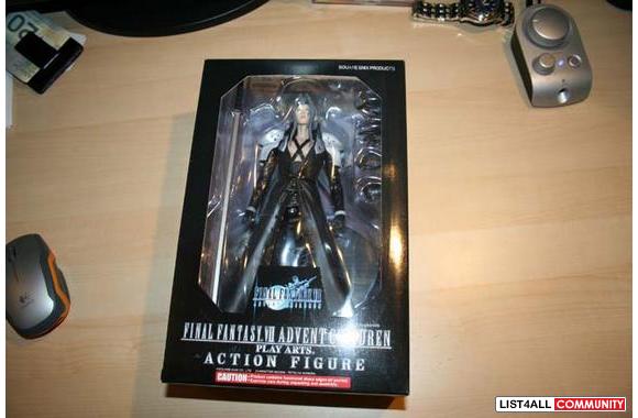 PlayArts Sephiroth action figure. Taken out of the