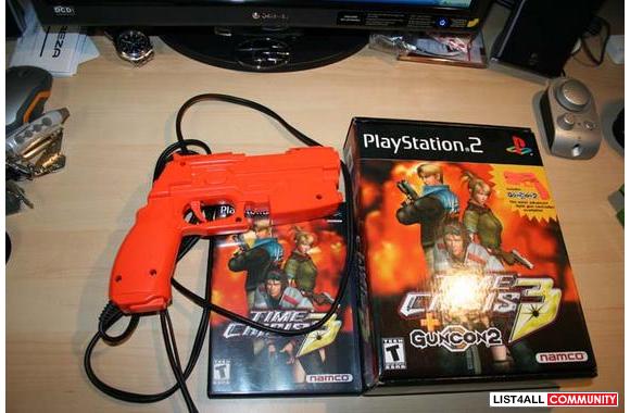 Time Crisis 3 with gun (playstation 2) MINT comes 