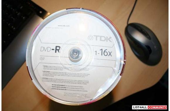 TDK DVD-R 100PACK 4.7GB printable surface for prin