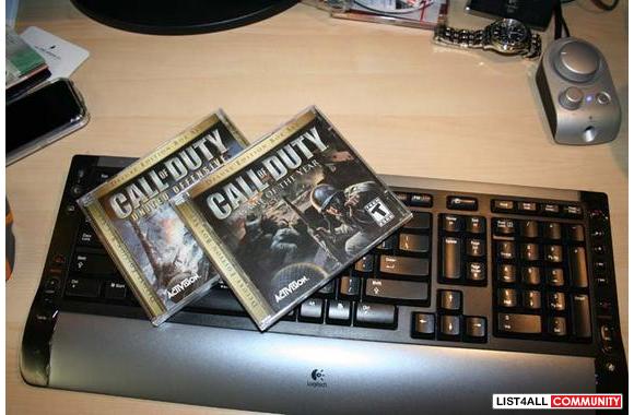 Call of Duty special edition PC game. Comes with t