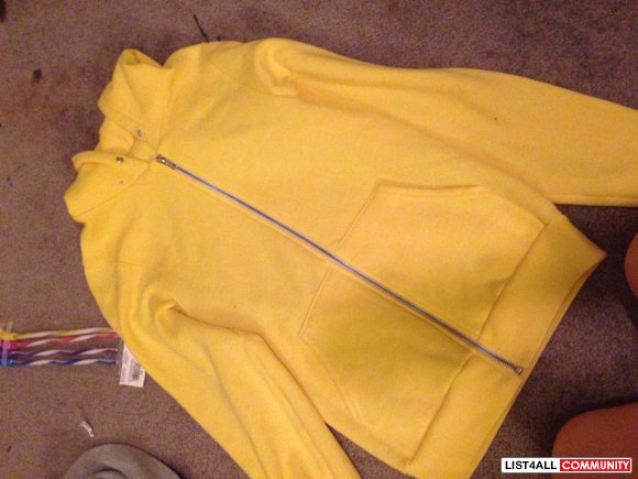yellow xs aa hoodie