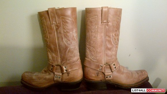 FRYE cowboy boots leather