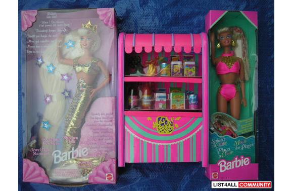barbies and barbie stuff