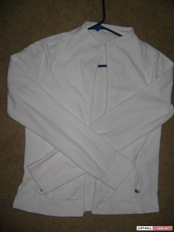 lululemon white zip up jacket