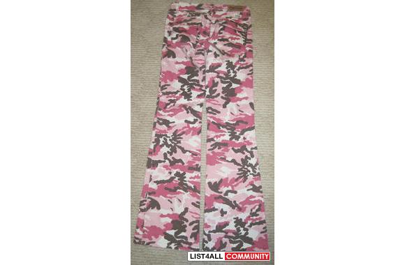 pink camouflage jeans
