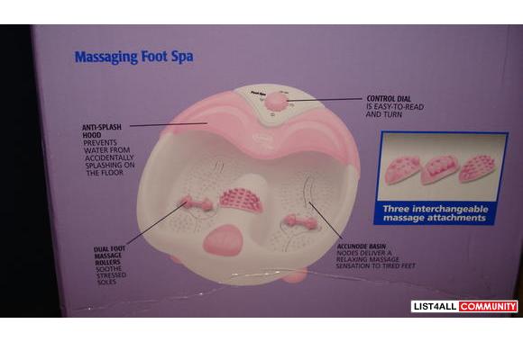 Brand New Massaging Foot SpaNever Been Opened or U