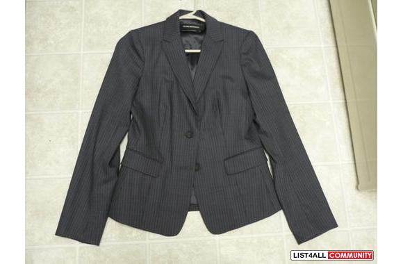 Club Monaco grey pinstripe blazer, size 2