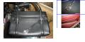 Cartier black leather mini purse