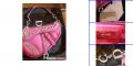 Christian Dior satin and crystal evening saddle bag