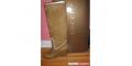 Gucci tall brown shearling boots with brown wedge heel