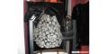 Coach black jacquard medium-sized purse, with black leather woven hand