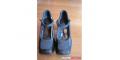 Miu Miu grey older-style cute Mary Janes with chunky high heel