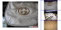 Gucci cream logo hobo bag