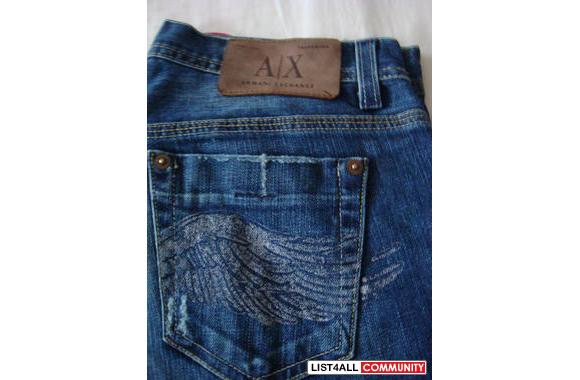 armani jeans back pocket design