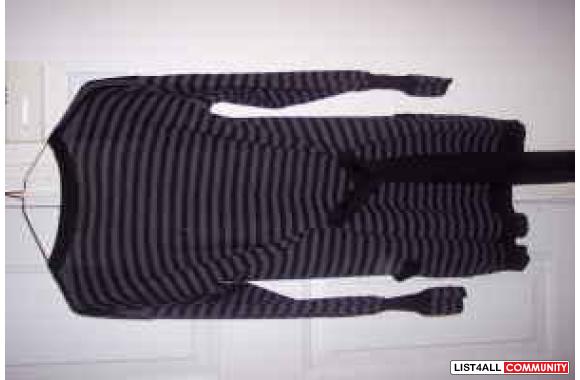 XS FRENCH CONNECTION Black and Grey Cardigan Sweat