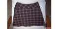S/M Esprit Brown Grey Plaid Skirt