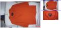 M Jones New York Orange Cotton &amp; Cashmere Cardigan