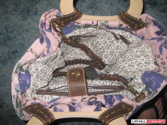 guess plaid purse