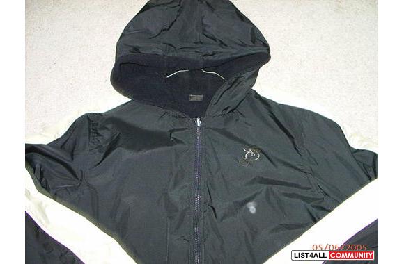 New reversible SONG jacket. Black with beige strip