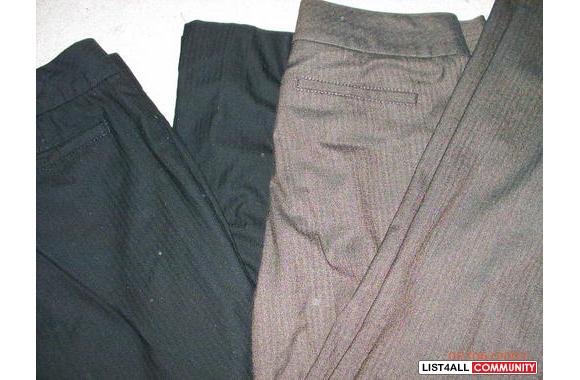 2 pairs of Banana Republic straight leg wool pants