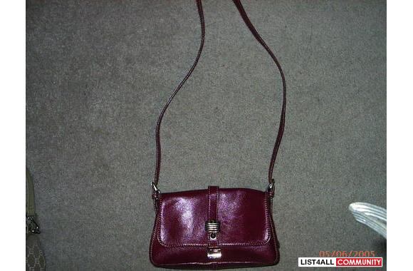 Red Leather Guess purse with long strapNice for ev