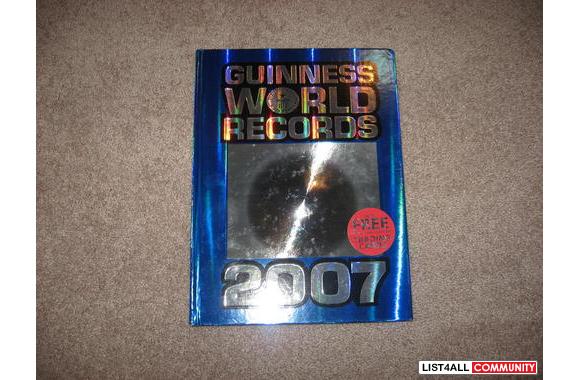 Guiness World Records hardcover, 2007 edition in excellent condition