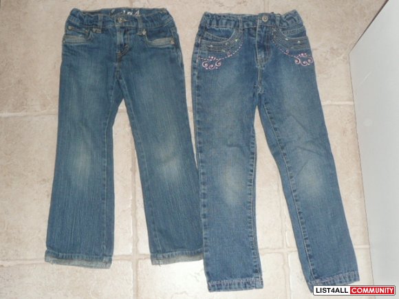 size 6 jeans in inches