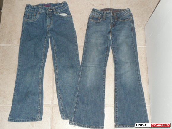 size 6 jeans in inches