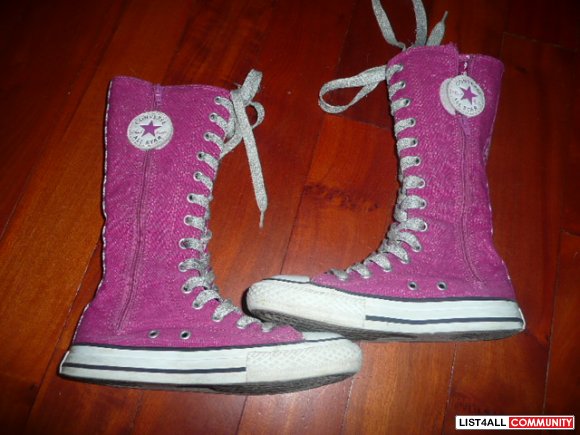 pink sparkly high tops