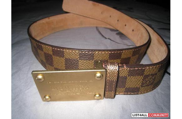 Authentic Louis Vuitton Inventeur Damier Belt :: cr7panda :: List4All