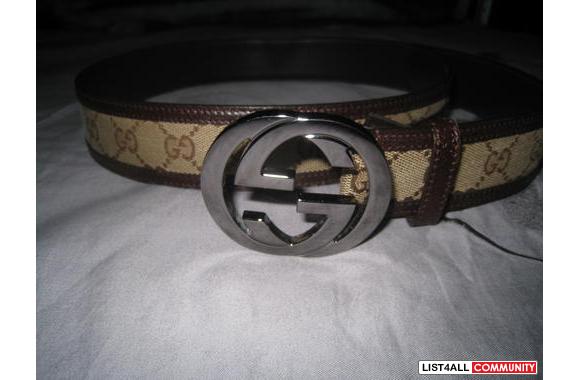 Authentic GUCCI GG plus ebony interlocking G buckle belt :: cr7panda :: List4All