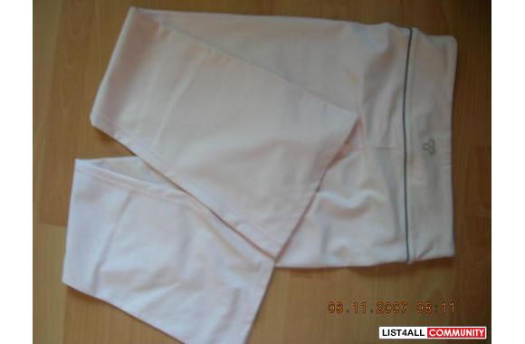 light pink  TNA   SUPPLEX  pants w/ grey pipingcon
