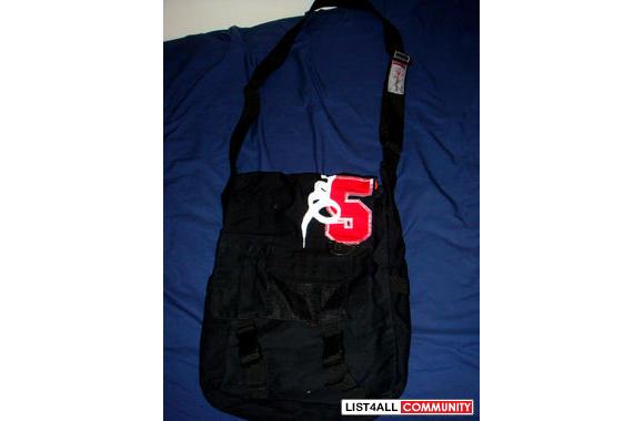 TRIPLE 5 SOUL: Authentic versatile side/shoulder bag with adjustable s