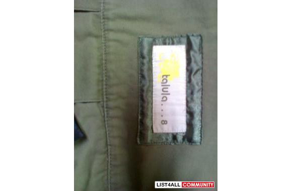 Talula pleated military mini-skirt, size 8